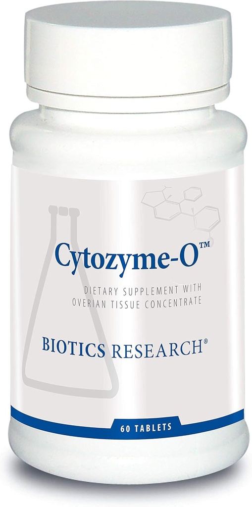 Biotics Research Cytozyme O Raw Bovine Ovarian Tissue, Unterstützt weibliche Gesundheit, SOD, Katalase, Potent Antioxidant Aktivität, 60 Tabletten