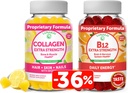 Lunakai Collagen & Biotin Gommies Bundle - Vitamines pour les cheveux, la peau et l'apparence jeune - Suppléments protéiques anti-âge non OGM pour les hommes et les femmes - 30 jours d'approvisionnement