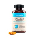 NatureWise High-Purity, All-Natural Calcium 1250mg + Vitamin D3 1000IU + Bio MCT Kokosöl - Schwangerschaftssicher + Non-GMO - Absorptionsfreundlich, Glutenfrei - 60 Softgels[30-Day Supply]