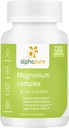 Magnesium-Komplex mit Grünen, Magnesium-Glycinat, Magnesium-Gluconat und Magnesium-Malat liefern 250 mg Elemental Magnesium pro Servierung, Dritte getestet. Plus Fünf Grüne reich an Magnesium