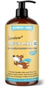 Wonder Paws Fish Oil for Dogs - Oméga 3 pour les chiens du saumon, de la morue et de l'huile de krill de l'Alaska - Acide gras de l'EPA DHA - Moins de broyage et de démangeaisons - Peau, articulaire, immunitaire et santé du coeur - Supplément liquide (32 oz)