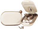 MURRI&MURRDI Cutter aux petites pilules, Cutter aux petites pilules ou aux grandes pilules, Cutter aux médicaments portatifs pour les pilules de poche Cutter aux vitamines, comprimés, médicaments (A Caramel)