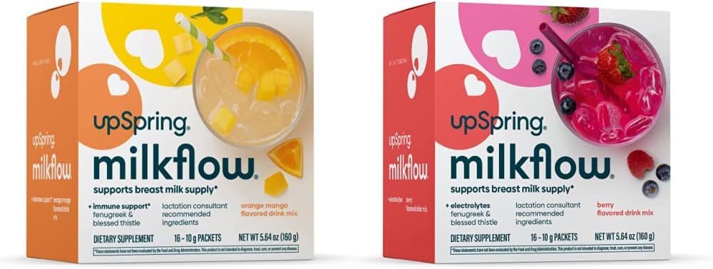 UpSprring Lait Flux Electrolyte Supplément de boisson d'allaitement Mélange avec Fenugreek.