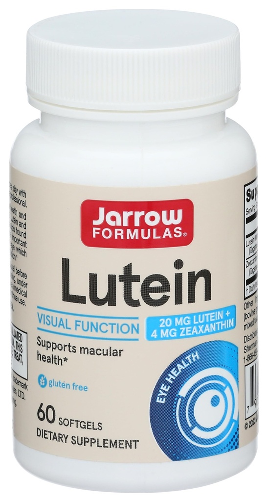 Jarrow Formeln Lutein Softgels, 20 Mg, 60 Ct