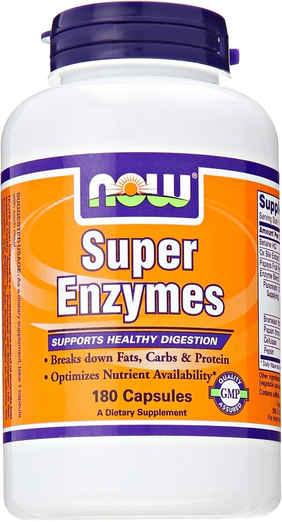 Super Enzymes by Now Foods 180 Tabletten