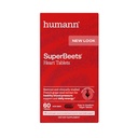 Humann SuperBeets Herz Tabletten glatter Mantel 500mg – Nicht-GMO-Pulver – Klinisch untersuchte Antioxidantien, 60 Zähler