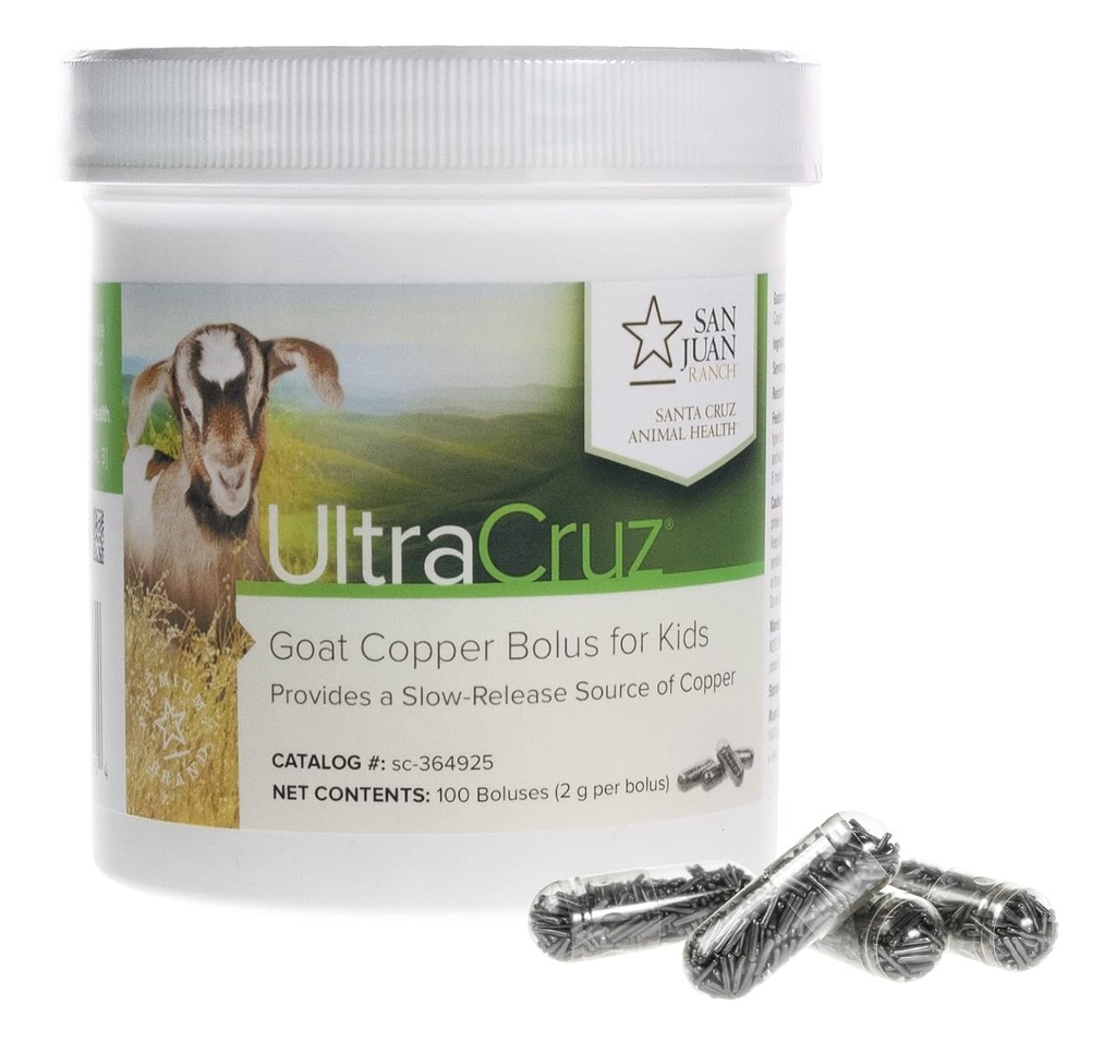 UltraCruz - sc-364925 Ziegen Kupfer Bolus Ergänzung für Kid Ziegen, 100 Graf x 2 Gramm