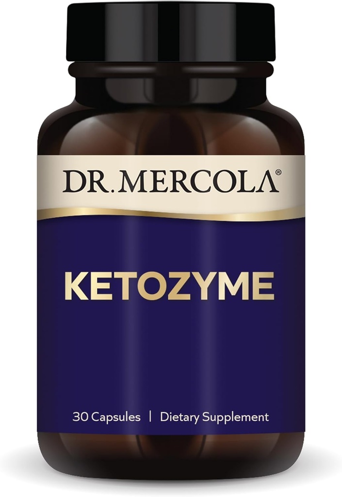 Dr. Mercola Ketozyme, 30 Kapseln, Non-GMO, Glutenfrei, Soja kostenlos