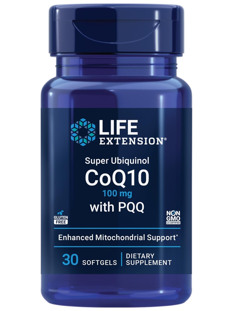 Life Extension Mitochondrial Energy Optimizer mit PQQ und Super Ubiquinol CoQ10 mit PQQ - 120 Kapseln und 30 Softgels
