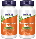 Now Foods Gels de menthe poivrée aux huiles de gingembre et de fenouil, 90 Softgels (paquet de 2)