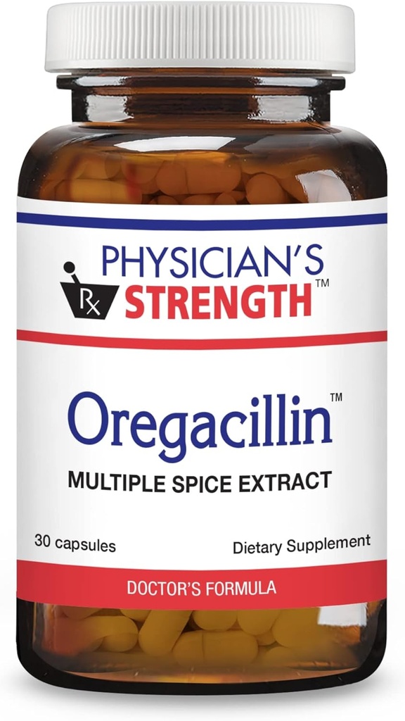 Physician's Strength Oregacillin - 30 Kapseln - Multiple Spice Extract - Respiratory Health Support - 30 Portionen