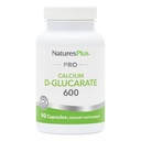 NaturesPlus PRO Calcium D-Glucarate (CDG) 600 mg - 90 Capsules - Sans OGM, végétalien, sans gluten, sans soja - 90 portions