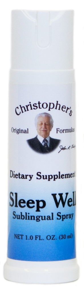Christopher's Original Formulas Sleep Well Spray, Herbal Sleep Aid for Adults, Spray with Essential Oils for Sleep and Relaxation, Valerian Root for Sleep, Chamomile Flowers Passion Flower Extract