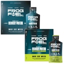 Frog Fuel Power Regular & Power Energized Complete Protein Shot Bundle, 15g Protein Nano-Hydrolyzed Grass Fed Collagen, Post Workout, Fat & Sugar Free, 22 Amino Acids, Berry, 1 Unze Packets, 48 Pack