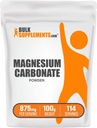 BulkSupplements.com Magnesium Carbonate Powder - Magnesium Carbonate Supplement, Magnesium Carbonate Food Grade - Glutenfrei, 875mg pro Servierung, 100g (3,5 oz) (Pack von 1)