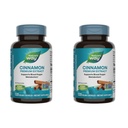 Nature's Way Cinnamon Premium Extract, Unterstützt Kohlenhydrat-Mebolismus*, Non-GMO-Projekt Verified, Standardisiert auf 8% Flavonoids, 120 Vegan Capsules (Packaging May Vary) - 2 Pack