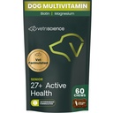 VetriScience Senior 27+ Active Health Chews, Canine Plus Daily Multivitamin für Senior Dogs, Balanced Vitamins, Minerals and Antioxidants, Healthy Aging and Wellness Support, Veggie, 60 Count