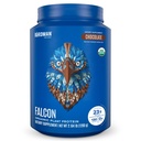 BIRDMAN Falcon Poudre de protéines végétales organiques, sans Stevia et sans sucre, protéines végétales, faible teneur en glucides, sans produits laitiers, kéto, protéines non lactoniques, probiotiques, protéines de pois - 37 portions - 2,64lb