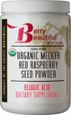 Berry Beautiful Organic Meeker Red Raspberry Seed Powder (Ellagic Acid, Fiber) - 1 lb (454g) - Kaltgepresst aus US-Grown Raspberries