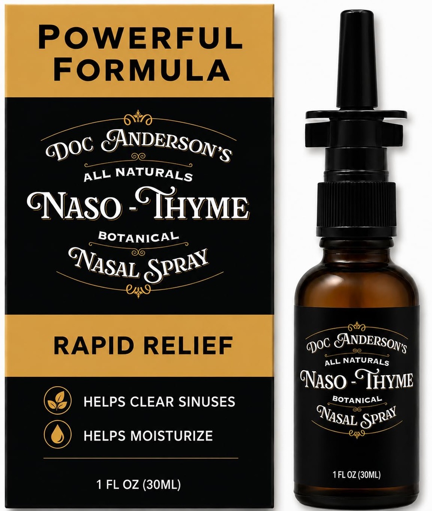Doc Anderson's All-Natural Nasal Spray Aloe & Thyme Sinus Support 1 Pack