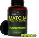 Organic Matcha Green Tea Capsules - Natural Energy Boost - Clean Gradual Caffeine - Japanische Matcha Green Tea Pillen - 100% natürliches Antioxidans - Beruhigend und entspannend - 120 tägliche Kapseln - 2.000/mg