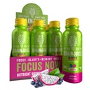 BrainJuice Kids Brain & Immun Support Shot, Glutenfreie Ergänzung Shots für Energie, Fokus, Immunität mit Vitamin D, C, B, Alpha GPC & Organic Ginger Root, Alter 5+, Dragon Berry, 2,5 fl oz, 12 Pack