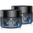 Ajoblanco 800 Mg Himalayan Shilajit Resin, Shilajit Pure Himalayan Organic, Shilajit Supplement mit Reinheit, hohe Dosierung & Potenz für Energie, Stärke & Immunität, Männer & Frauen, 30 Gramm, Pack von 2