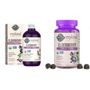 Jardin de la vie Bios Sirop Immune à base de plantes 6,59 fl oz & bios Gummies à la mûre pour adultes et enfants