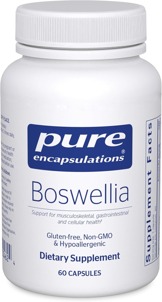 Pure Encapsulations Boswellia Supplement - für Joint Health, GI & Connective Tissue - Unterstützt gesunde Gelenke & Verdauungsgesundheit* - Non-GMO & Vegan - 60 Kapseln