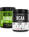 Jacked Factory Nitrosurge PreWorkout in Grape & BCAA in Fruit Punch für Muskelaufbau und Erholung