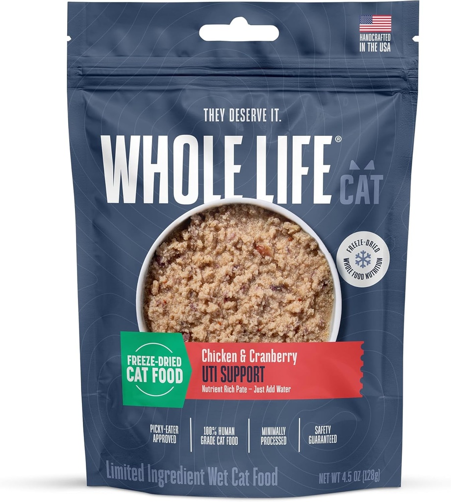 Supplément urinaire pour chat entier, remède UTI félin et prévention, traitement de l'infection urinaire - canneberge naturelle pour chat, probiotique pour la santé et soutien digestif - 30 jours d'approvisionnement
