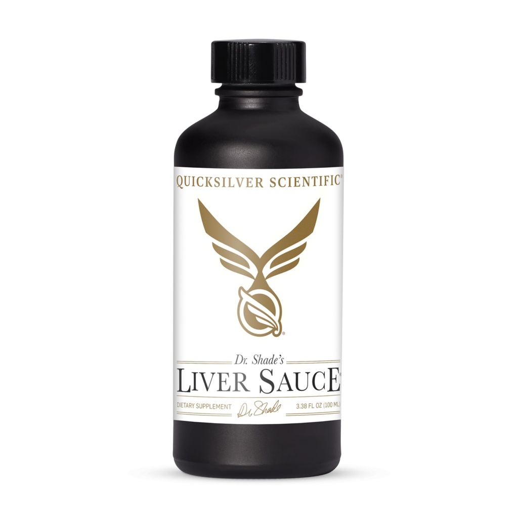 Quicksilver Scientific Liver Sauce - Liposomal Liver Detox mit DIM, Quercetin, Lipoic Acid, Milk Thistle und Dandelion Root Supplement - Unterstützt Bile & Toxin Momentum (100 ml / 3.38 oz)