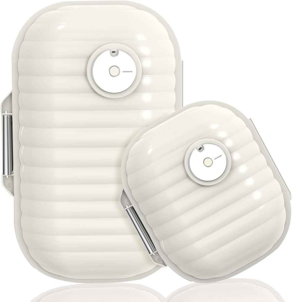 Travel Pill Organizer, 2 Pack Tragbare Pille Box 7 Tage kleine Pille Fall Feuchtigkeit Proof Tägliche Medizin Vitamin-Container für Vitamine, Ergänzungen Medikamente Tracker Reisen Essentials (Small + Large)