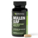 Mullein Leaf Capsules for Respiratory Health - 500mg Mullein Extract for Lung Support and Immune Function - 60 Count - Vegan, Non-GMO Capsules - Herbal Supplement for Daily Wellness - 2 Month Supply