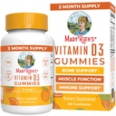 MaryRuth Organics Vitamine D3 Gummies (en anglais seulement) 2 mois d'approvisionnement (en anglais seulement) Adultes et enfants Vitamine D Gummy (en anglais seulement) Supplément de soutien immunitaire (en anglais seulement) VIT D3 1000IU pour la santé osseuse et la fonction musculaire (en anglais seulement) Vegan (en anglais seulement) Non-OGM (en anglais seulement) Sans gluten (en anglais seulement) 60