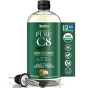 Keppi Organic MCT Öl - Flavorless C8, Non-GMO, Certified Organic, Gluten-Free, Palm Oil Free, Vegan, Kosher, Halal, 16 Unzen Kokosöl