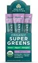 Antike Ernährung SuperGreens Pulver mit Probiotika, Bio Berry Flavor Greens, Herbs und Gemüse, Verdauungs- und Energieunterstützung, 16 Stick Packs, 4.2oz