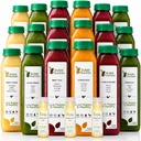3 Day Juice Cleanse par Fountain Raw, tout naturel detox Cleanse, jus pour le repos corporel, jus pressé froid rapide, excellente façon de démarrer une alimentation saine, 18 bouteilles 12oz, 3 coups de gingembre