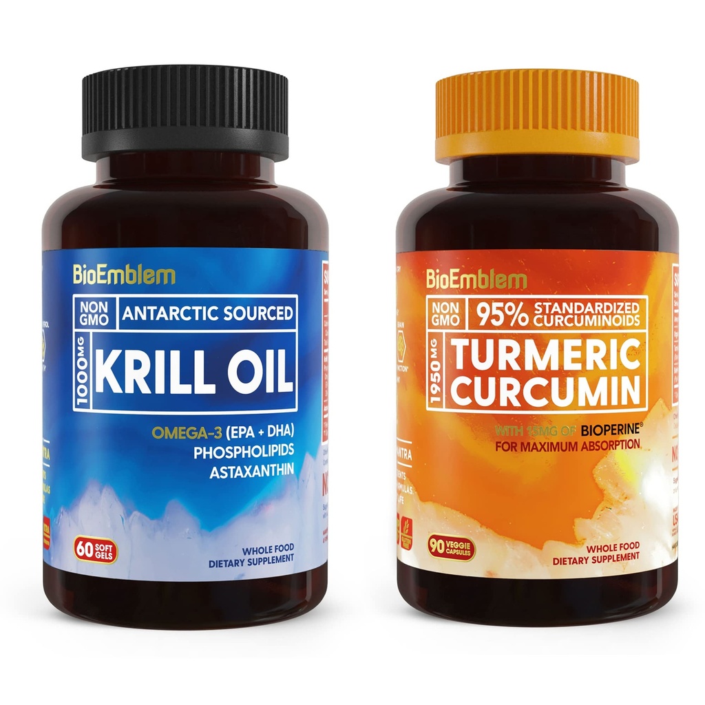Supplément huile de krill antarctique de BioEmblem Curcumin curcumin curcumin curcumin curcumin curcumin curcumin curcumin curcumin curcumin curcumin avec BioPerine