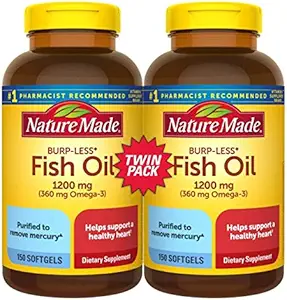 Fischöl Burp-Less, 1200mg, 360mg Omega 3, 150ct