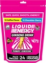 VITAL 4U® Liquid Energy Shot - Kaffee & Schokolade Kirsche Combo Pack, Ginseng, B Vitamine, Natürlich gesüßt, 24 ct