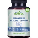 Why Not Natural Magnesium Glycinate 500 mg Capsules Supplement - Vegan, No Filler - Supports Sleep and Relaxation
