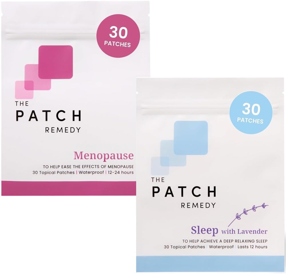 The Patch Remedy Hot Flash & Sleep Bundle - Menopause Relief für Damen und Relax Sleep Patch mit Lavender, Transdermal Skin Patches Kit für Damen Wellness