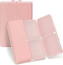 FYY Daily Pill Organizer,7 Komponenten Portable Travel Pill Case [Folding Design] Pille Box für Geldbeutel, um Vitamine, Kaffee Leberöl, Ergänzungen und Medikamente-Rosegold zu halten