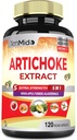 Artichoke Supplement Extrakt Kapseln, 4 Monate Versorgung mit Papaya, Apfelpektin, Kurkuma, Blase - Unterstützt Verdauungsfunktion - 120 Vegan Kapseln