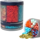 Monster Extra-Large Pill Organizer (Tall x 4.25) – 10 Compartiments réglables, distributeur facile de médicaments et de suppléments, Monster Fit 10