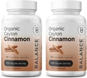 Balancebreens Certified Organic Ceylon Cinnamon 1200mg Supplement - 120 Veg Kapseln - Herz, Gehirn und Gelenkfunktion Unterstützung - keine Filler Pillen (Pack von 2)