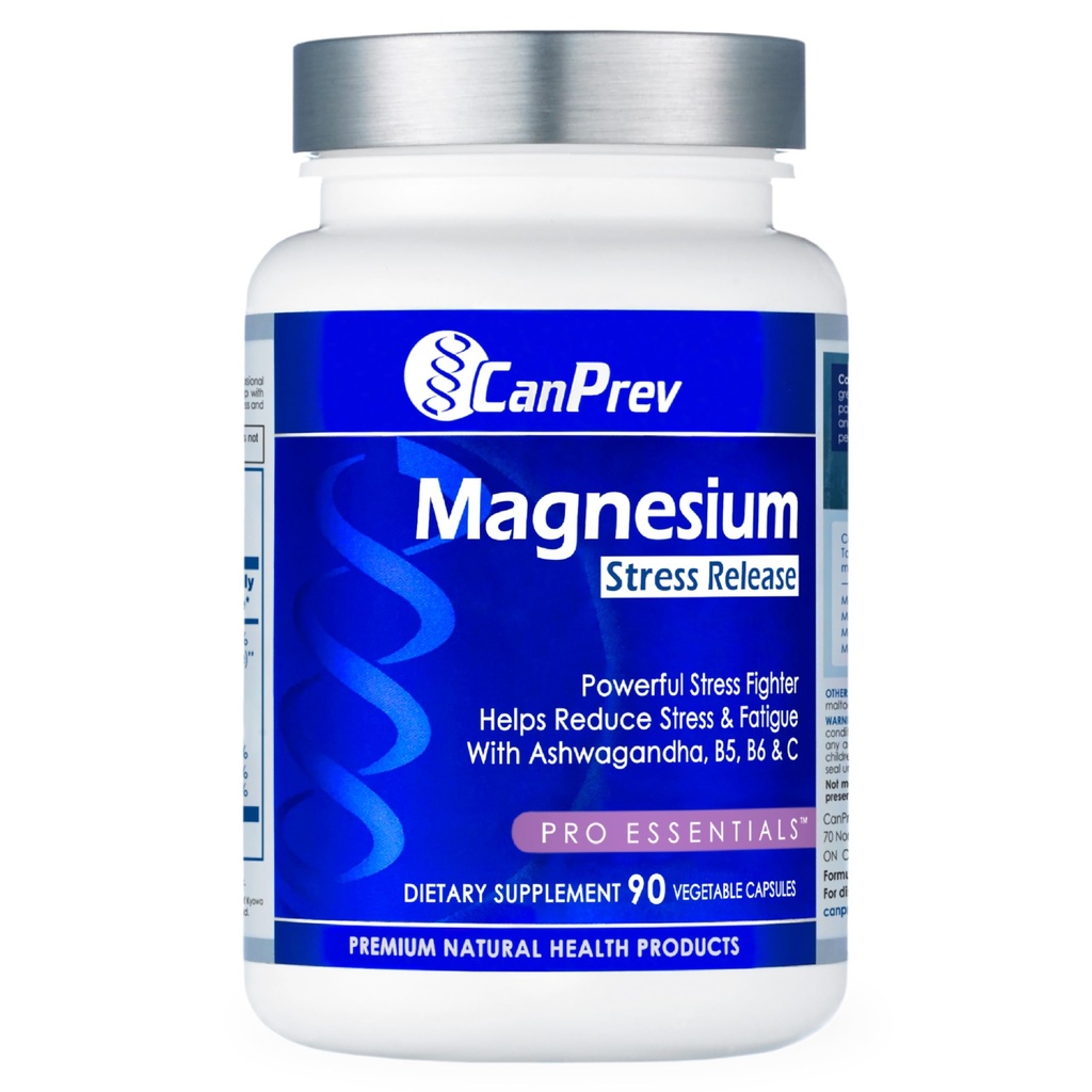 CanPrev Magnesium Bisglycinat mit Ashwagandha, B5, B6 & Vitamin C, 90 Veg Caps, 30-Tage-Versorgung, Unterstützung Restvolle Nächte & Entspannung, Hilft Energie & Immnue-Funktion, Vegan, Non-GMO, Dairy, Soy, Gluten