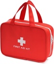 Trousse de premiers soins compacte vide Sac de trauma médical d'urgence Trousse de médecine de voyage pour la maison, le camping, le voyage, la voiture (rouge)
