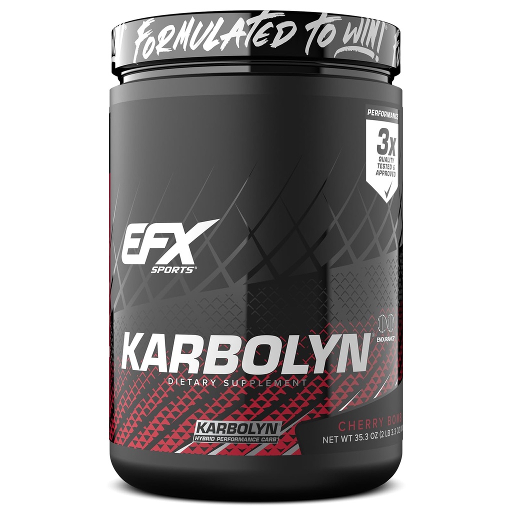 EFX Sport Karbolyn Kraftstoff | Fast-Absorbierende Kohlenhydrat Pulver | Carb Last, Sustained Energy, Quick Recovery | Stimulant Free | 19 Servierungen (Kherry Bomb)